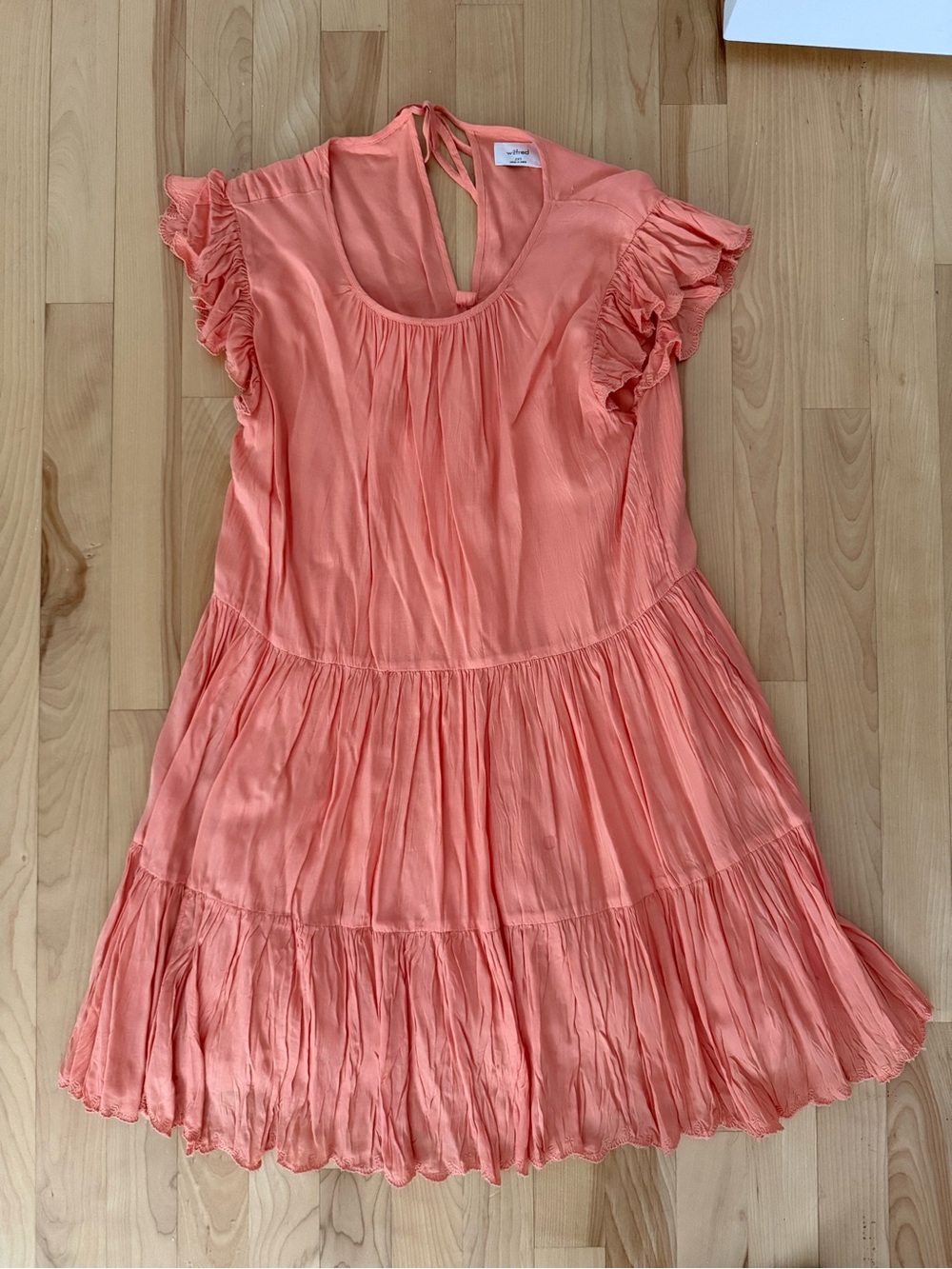 Wilfred Orange/coral flowy dress